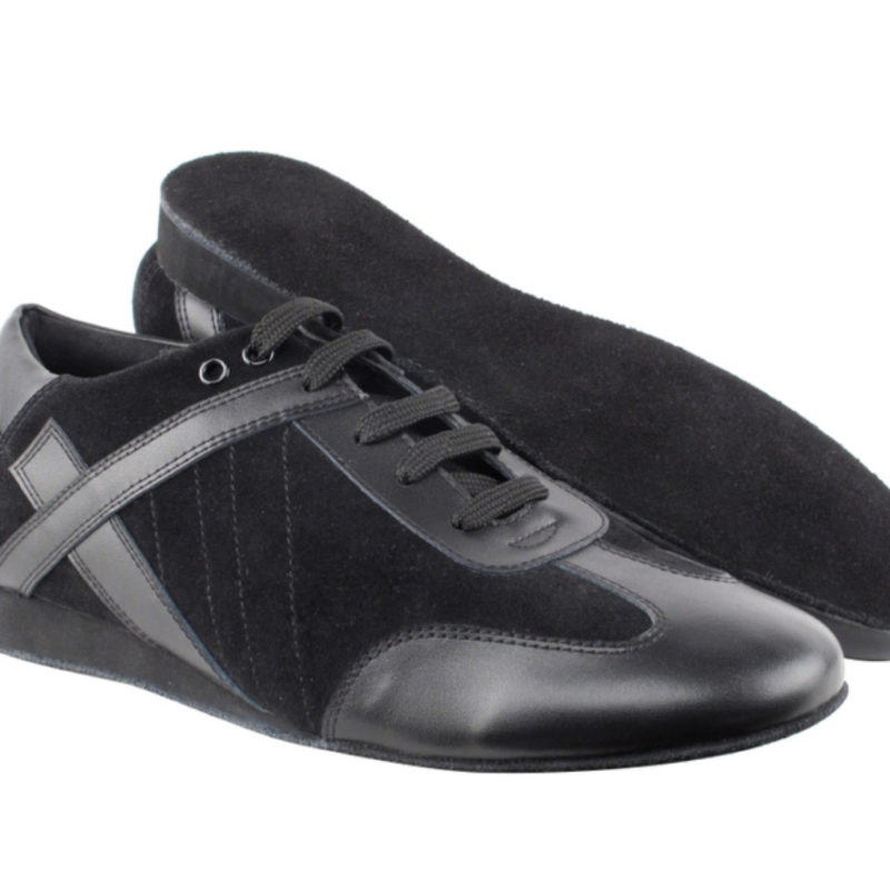 Zapato de baile- DAMA SHOES - Bosa Black Leather & Suede