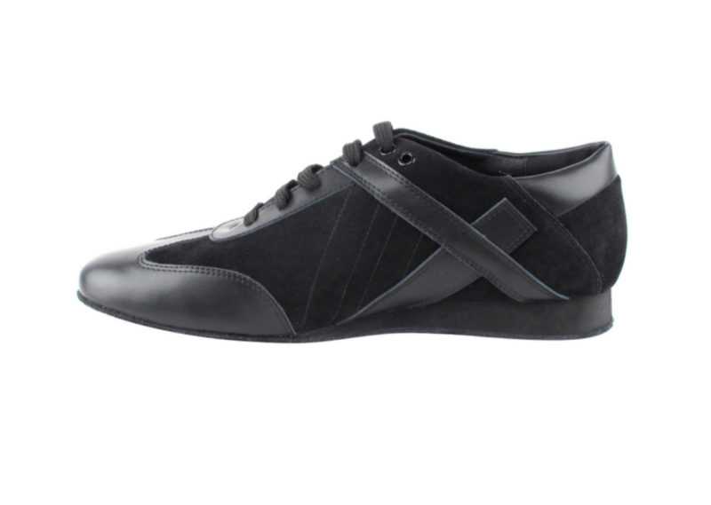 Zapato de baile- DAMA SHOES- Bosa Black Leather & Suede