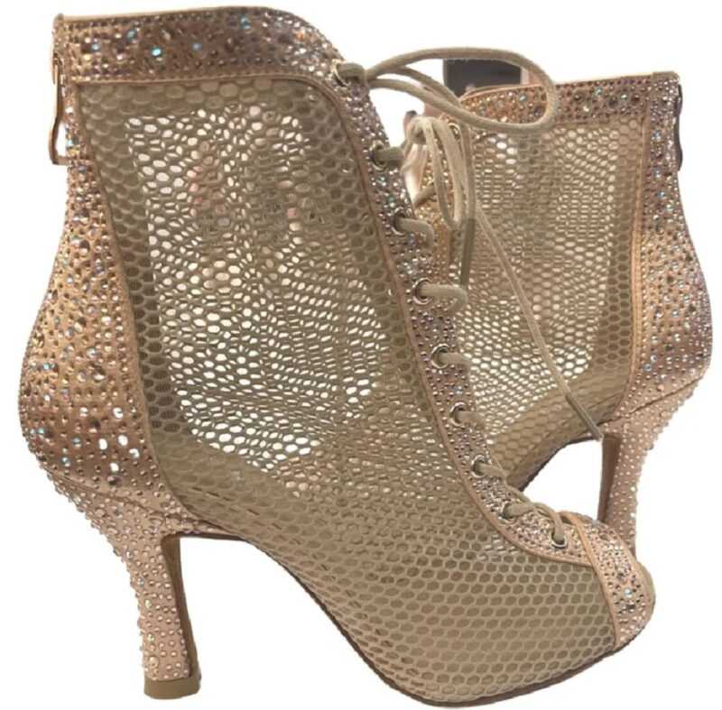 Zapato de baile -DAMA SHOES-Decolet Beige Satin