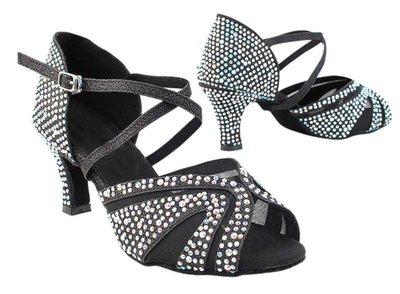 Zapato de baile -DAMA SHOES-Briolette Black Gl