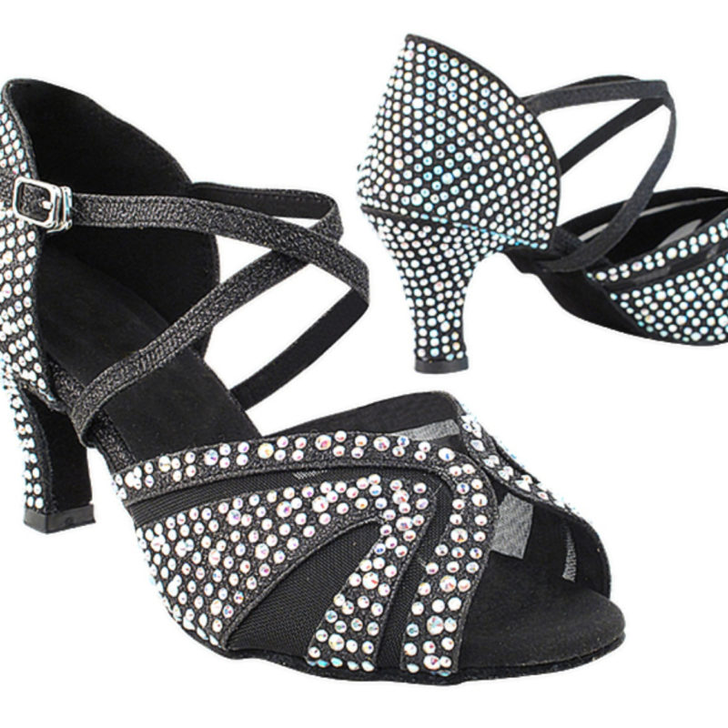 Zapato de baile -DAMA SHOES-Briolette Black Gl