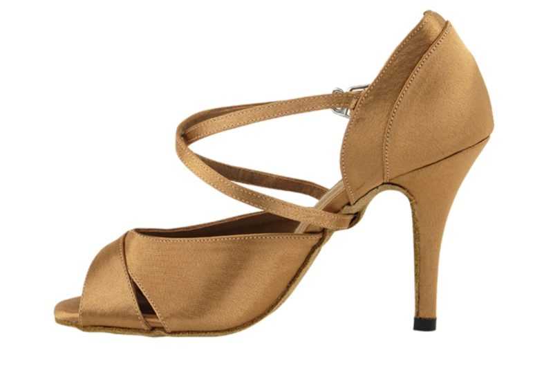 Zapato de baile -DAMA SHOES-Carina Brown Satin