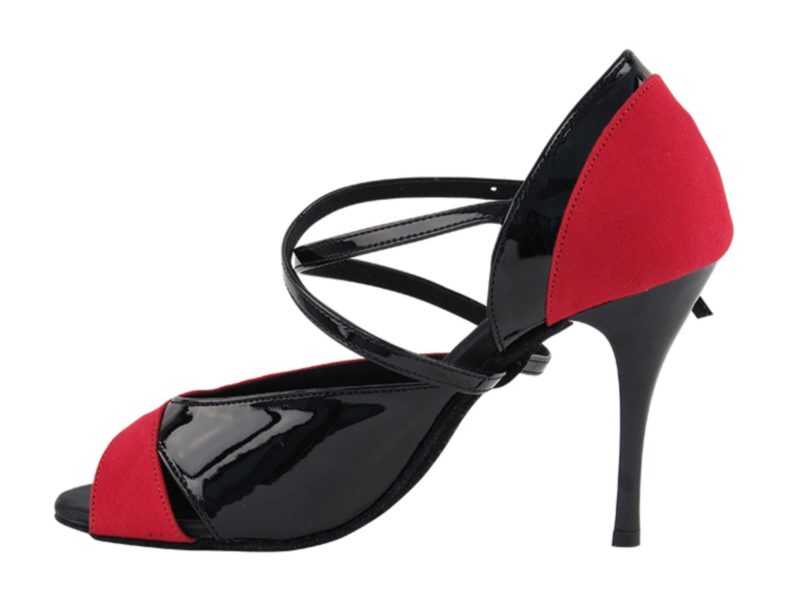 Zapato de baile -DAMA SHOES-Carina Red Velvet
