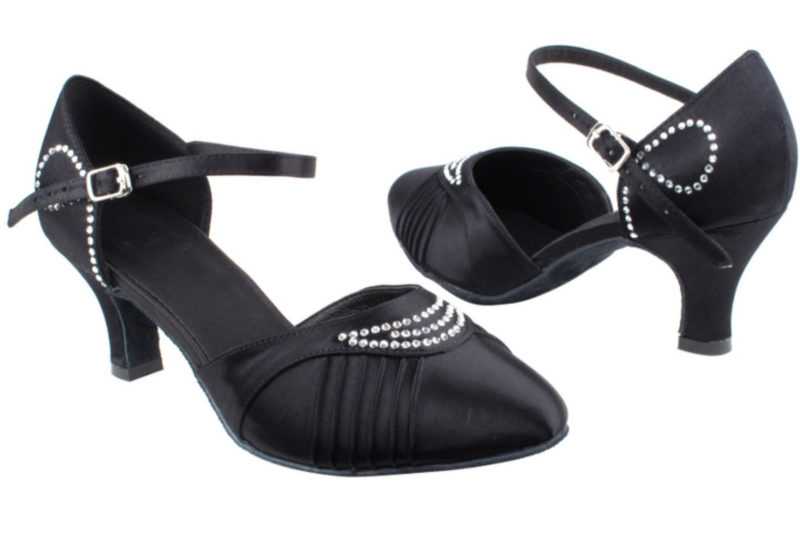 Zapato de baile-DAMA SHOES - Nila Black Satin