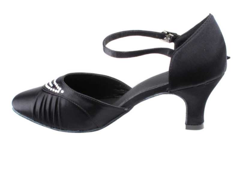 Zapato de baile-DAMA SHOES - Nila Black Satin