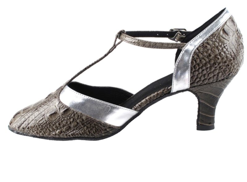 Zapato de baile-DAMA SHOES - Lux Grey Croc