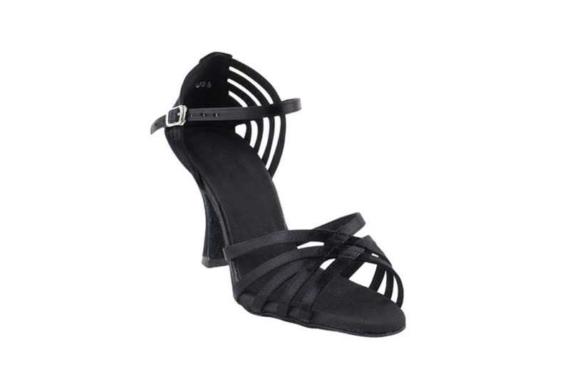 Zapato de baile - DAMA SHOES- Aura Black Satin