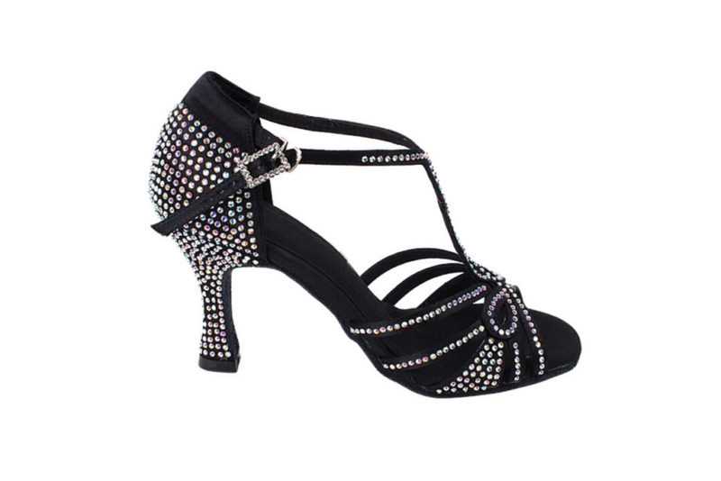 Zapato de baile -DAMA SHOES -Espinela Black Satin