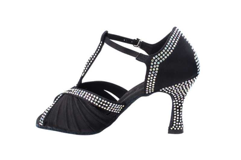 Zapato de baile- DAMA SHOES- Malaquita Black Satin