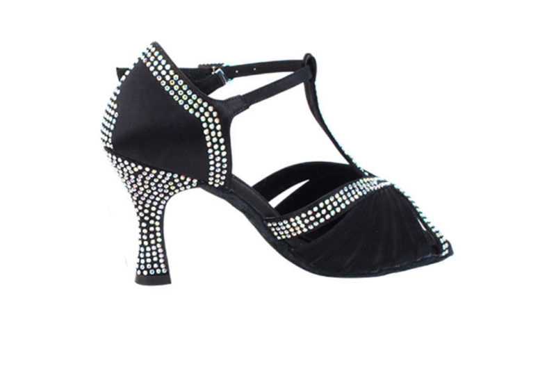 Zapato de baile- DAMA SHOES - Malaquita Black Satin
