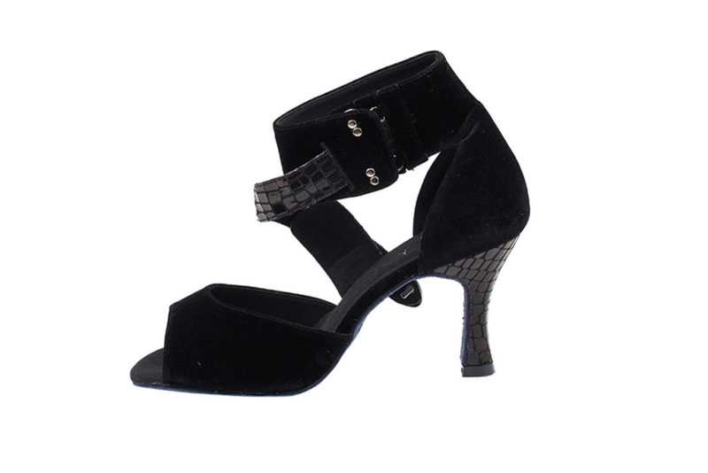 Zapato de baile - DAMA SHOES - Oxford Black Velvet