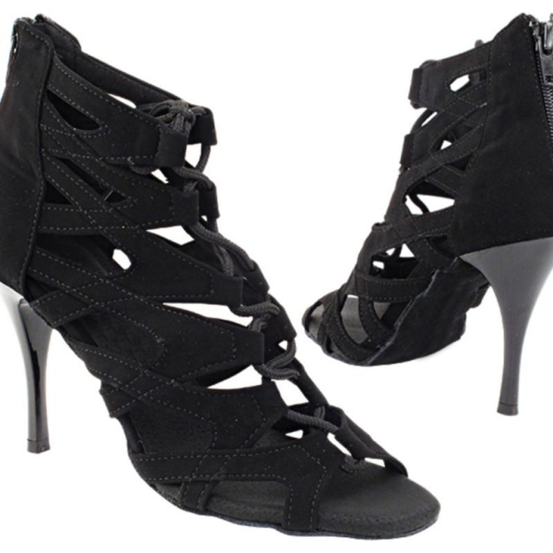 Zapato de baile -DAMA SHOES-Indiana Black Suede