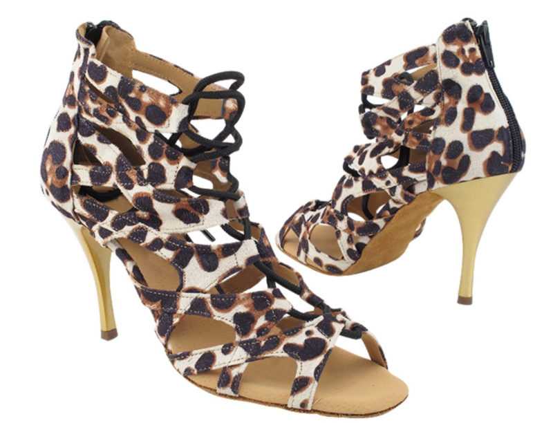 Zapato de baile -DAMA SHOES-Indiana Cheetah Velvet