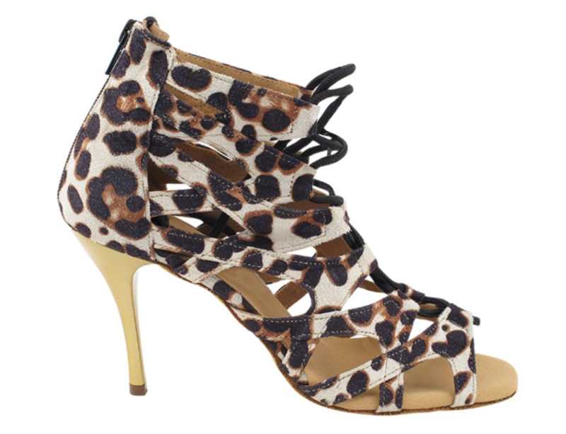 Zapato de baile -DAMA SHOES-Indiana Cheetah Velvet