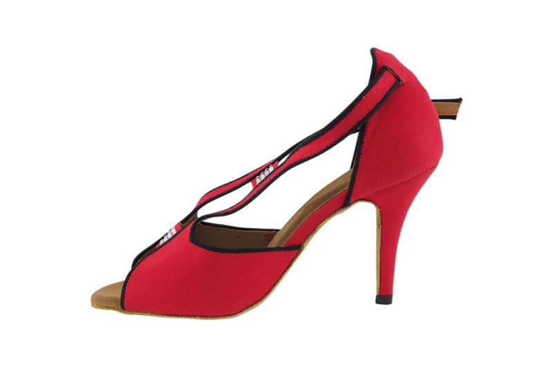 Zapato de baile- DAMA SHOES- Willow Red Velvet